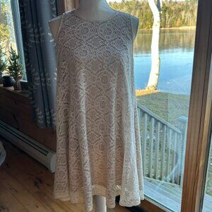 Cream A Frame Dress with Sheath, size 10